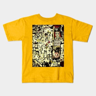 New York City Yellow Stickers Kids T-Shirt